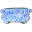 Maceta ovalada azul para bonsái de Shuhou - 160 x 133 x 55 mm