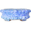 Vaso bonsai ovale blu di Shuhou - 160 x 133 x 55 mm