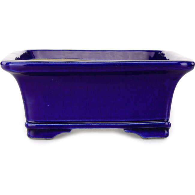 Vaso bonsai rettangolare blu di Mazan - 223 x 206 x 85 mm