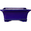 Rechthoekige blauwe bonsaipot van Mazan - 223 x 206 x 85 mm