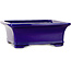 Rectangular blue bonsai pot by Mazan - 223 x 206 x 85 mm
