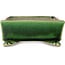 Maceta rectangular para bonsái verde y multicolor de Terahata Satomi Mazan - 155 x 132 x 55 mm