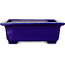 Maceta rectangular azul para bonsái de Mazan - 223 x 206 x 85 mm