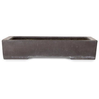  Yamaaki 293 mm rectangular unglazed bonsai pot by Yamaaki, Tokoname, Japan