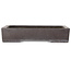 Maceta rectangular para bonsái sin esmaltar de Yamaaki - 293 x 205 x 60 mm