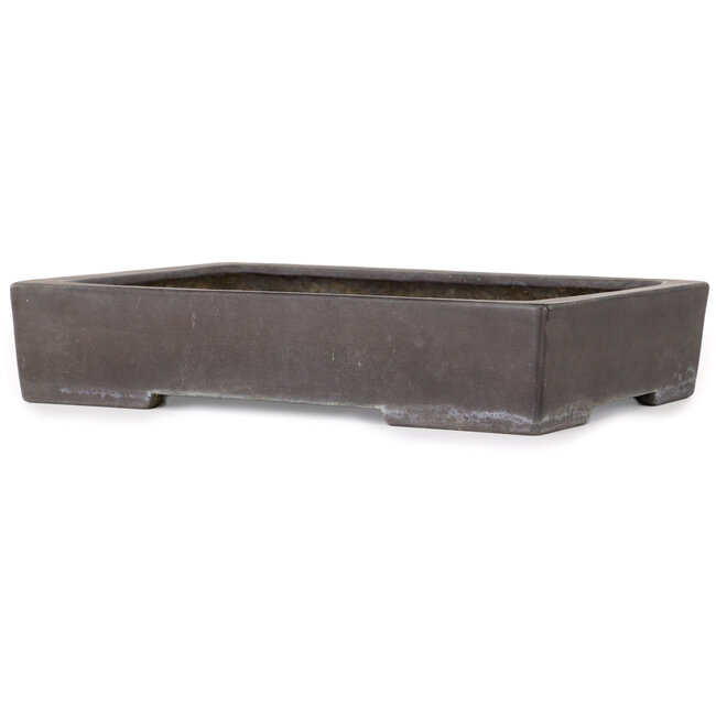 Pot à bonsaï rectangulaire non émaillé de Yamaaki - 293 x 205 x 60 mm