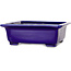 Rechthoekige blauwe bonsaipot van Mazan - 223 x 206 x 85 mm