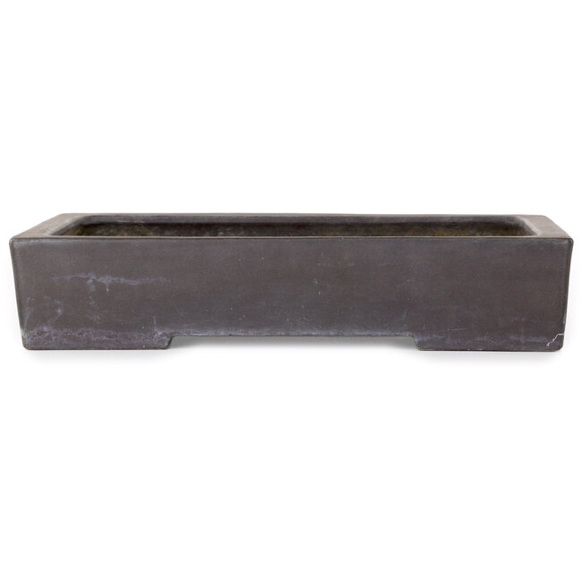 Rechthoekige ongeglazuurde bonsaipot van Yamaaki - 293 x 205 x 60 mm