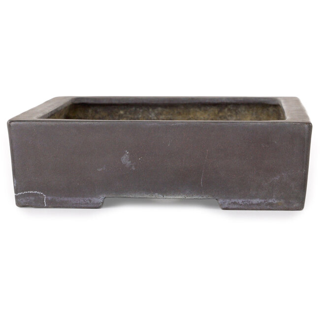 Rechteckiger, unglasierter Bonsai-Topf von Yamaaki – 293 x 205 x 60 mm
