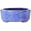Oval blue bonsai pot by Shuhou - 190 x 157 x 58 mm