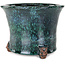 Vaso bonsai rotondo verde di Shuhou - 189 x 189 x 146 mm