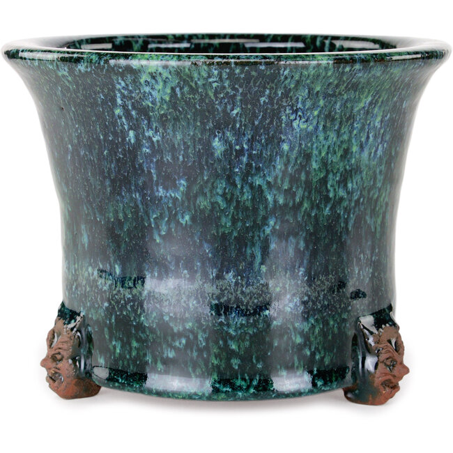 Runder grüner Bonsai-Topf von Shuhou – 189 x 189 x 146 mm