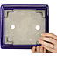 Pot à bonsaï rectangulaire bleu de Mazan - 223 x 206 x 85 mm
