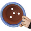Ronde blauw-gele bonsaipot van Shuhou - 223 x 223 x 158 mm