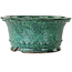 Pot rond vert pour bonsaï de Shuhou - 312 x 312 x 140 mm