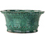 Ronde groene bonsaipot van Shuhou - 312 x 312 x 140 mm