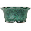 Round green bonsai pot by Shuhou - 312 x 312 x 140 mm