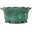 Round green bonsai pot by Shuhou - 312 x 312 x 140 mm