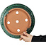 Ronde groene bonsaipot van Shuhou - 312 x 312 x 140 mm
