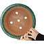 Ronde groene bonsaipot van Shuhou - 312 x 312 x 140 mm