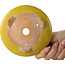 Vaso bonsai rotondo giallo di Bigei - 130 x 130 x 38 mm