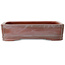 Rectangular unglazed bonsai pot by Bigei - 192 x 145 x 50 mm
