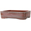 Rectangular unglazed bonsai pot by Bigei - 192 x 145 x 50 mm