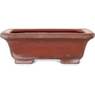 Bigei - Hirata Atsumi Pot à bonsaï rectangulaire non émaillé de 165 mm, de la marque Bigei, Tokoname, Japon