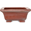 Maceta rectangular sin esmaltar para bonsái de Bigei - 165 x 130 x 55 mm
