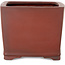 Maceta cuadrada sin esmaltar para bonsái de Bigei - 120 x 120 x 98 mm