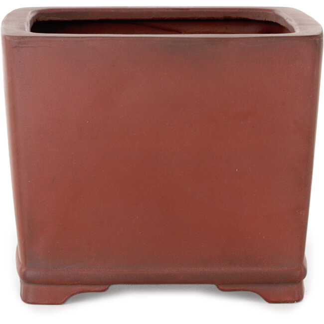 Pot à bonsaï carré non émaillé de Bigei - 120 x 120 x 98 mm