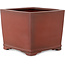 Pot à bonsaï carré non émaillé de Bigei - 120 x 120 x 98 mm