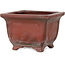 Pot à bonsaï carré non émaillé de Bigei - 98 x 98 x 70 mm