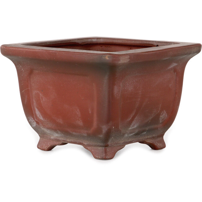 Pot à bonsaï carré non émaillé de Bigei - 98 x 98 x 70 mm