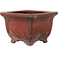 Pot à bonsaï carré non émaillé de Bigei - 98 x 98 x 70 mm