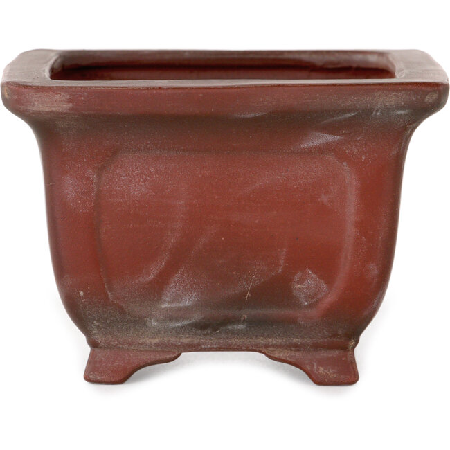 Pot à bonsaï carré non émaillé de Bigei - 98 x 98 x 70 mm