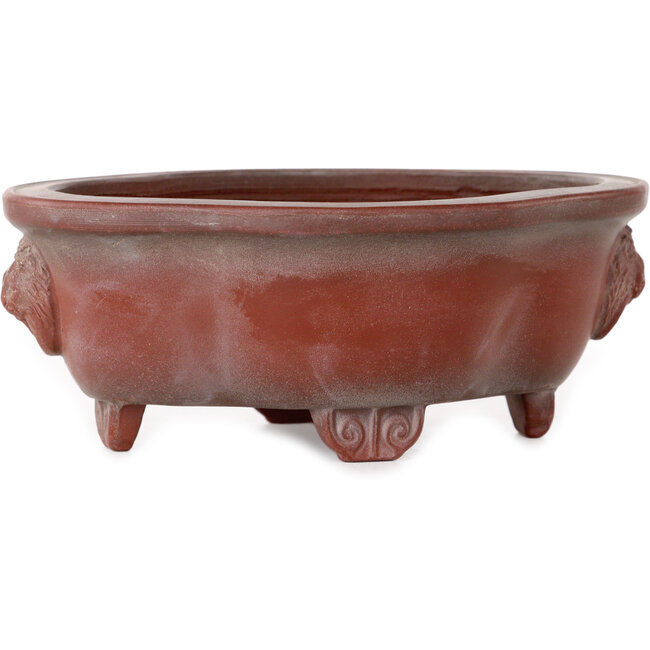 Pot à bonsaï Mokko non émaillé de Bigei - 137 x 113 x 55 mm