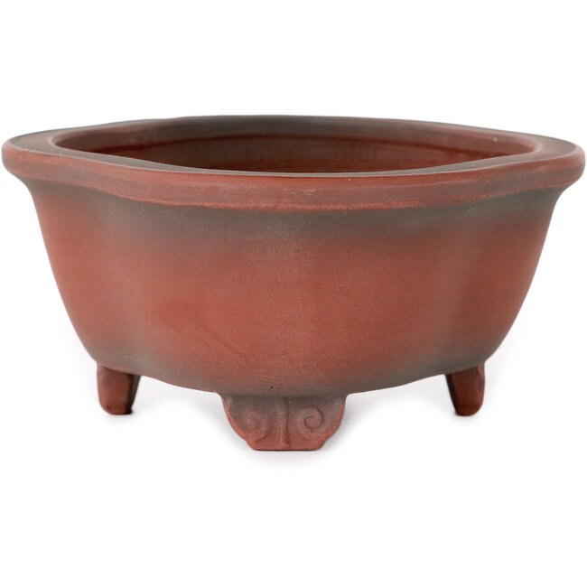 Maceta para bonsái Mokko sin esmaltar de Bigei - 137 x 113 x 55 mm