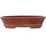 Pot à bonsaï ovale non émaillé de Bigei - 158 x 123 x 38 mm