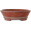 Pot à bonsaï ovale non émaillé de Bigei - 158 x 123 x 38 mm