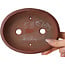 Oval unglazed bonsai pot by Bigei - 158 x 123 x 38 mm
