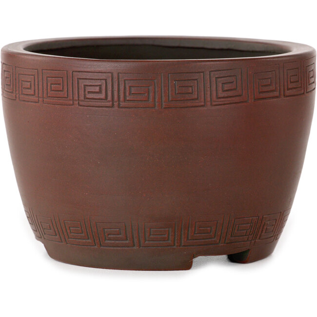 Round unglazed bonsai pot by Bigei - 90 x 90 x 60 mm