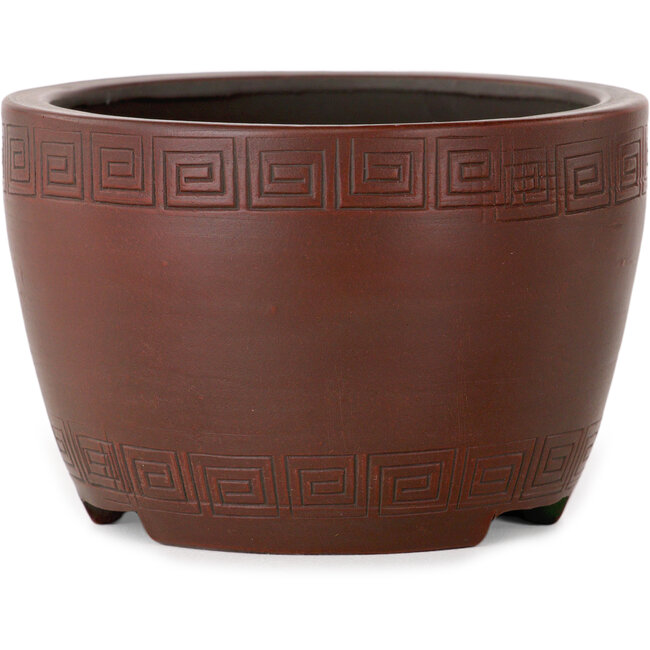 Pot à bonsaï rond non émaillé de Bigei - 90 x 90 x 60 mm