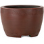 Ronde, ongeglazuurde bonsaipot van Bigei - 90 x 90 x 60 mm