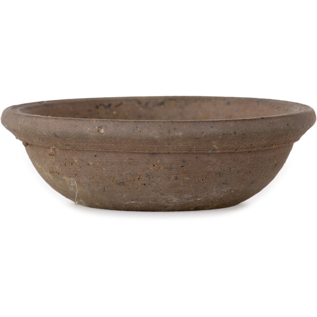 Pot à bonsaï rond non émaillé de Bigei - 110 x 110 x 35 mm