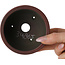 Ronde, ongeglazuurde bonsaipot van Bigei - 90 x 90 x 60 mm