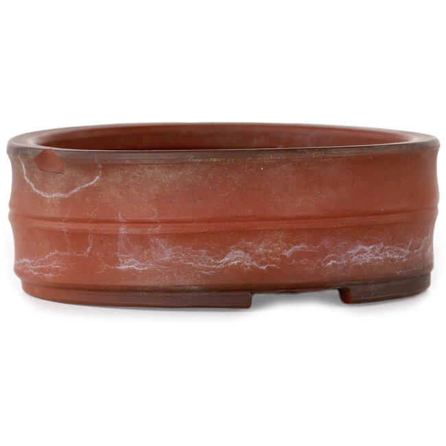 Round unglazed bonsai pot by Bigei - 88 x 88 x 32 mm
