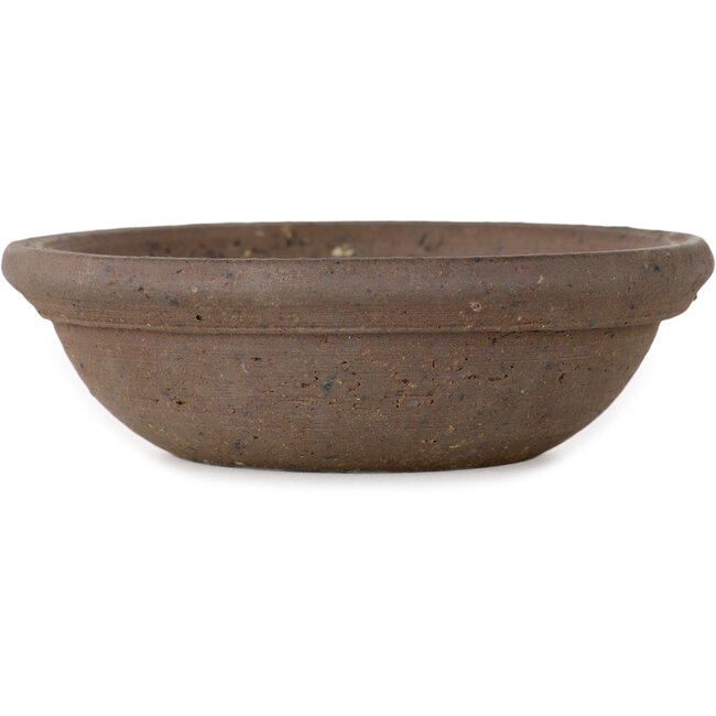 Runder, unglasierter Bonsai-Topf von Bigei – 110 x 110 x 35 mm