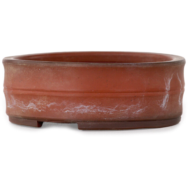 Round unglazed bonsai pot by Bigei - 88 x 88 x 32 mm