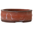 Ronde, ongeglazuurde bonsaipot van Bigei - 88 x 88 x 32 mm
